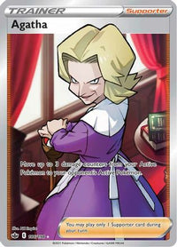 Agatha (Full Art) 186  - Holofoil SWSH06 Chilling Reign - Ultra Rare