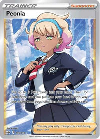 Peonia (Full Art) 196  - Holofoil SWSH06 Chilling Reign - Ultra Rare