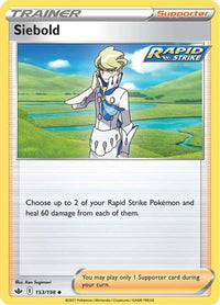 Siebold 153  SWSH06 Chilling Reign - Uncommon