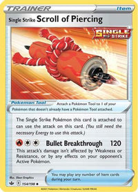 Single Strike Scroll of Piercing 154  SWSH06 Chilling Reign - Uncommon