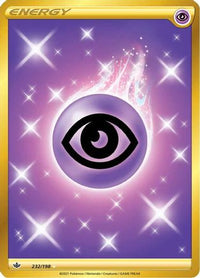 Psychic Energy (Secret) 232  - Holofoil SWSH06 Chilling Reign - Secret Rare