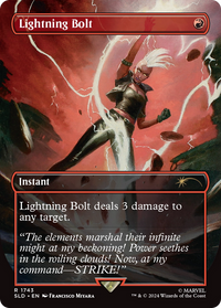 Lightning Bolt (SLD-1743) - Secret Lair Drop (Borderless) Foil