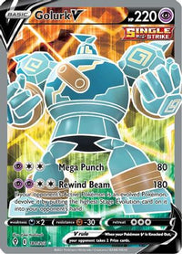 Golurk V (Full Art) 181  - Holofoil SWSH07 Evolving Skies - Ultra Rare