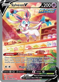 Sylveon V (Alternate Full Art) 184  - Holofoil SWSH07 Evolving Skies - Ultra Rare