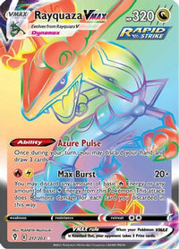 Rayquaza VMAX (Secret) 217  - Holofoil SWSH07 Evolving Skies - Secret Rare