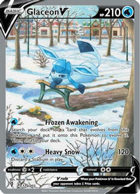 Glaceon V (Alternate Full Art) 175  - Holofoil SWSH07 Evolving Skies - Ultra Rare