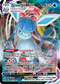 Glaceon VMAX 041  - Holofoil SWSH07 Evolving Skies - Ultra Rare