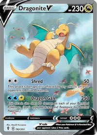 Dragonite V (Alternate Full Art) 192  - Holofoil SWSH07 Evolving Skies - Ultra Rare