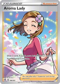 Aroma Lady (Full Art) 199  - Holofoil SWSH07 Evolving Skies - Ultra Rare