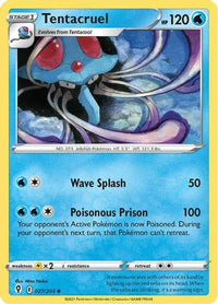 Tentacruel 027  SWSH07 Evolving Skies - Uncommon