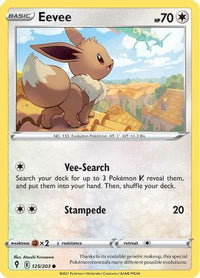 Eevee 125  SWSH07 Evolving Skies - Common