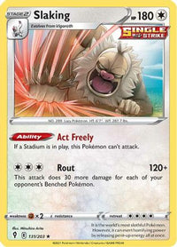 Slaking 131  - Holofoil SWSH07 Evolving Skies - Holo Rare
