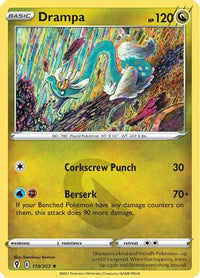 Drampa 119  SWSH07 Evolving Skies - Rare