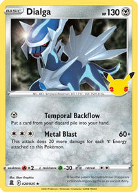 Dialga 020  - Holofoil Celebrations - Holo Rare