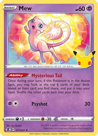Mew 011  - Holofoil Celebrations - Holo Rare