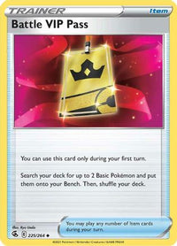 Battle VIP Pass 225  SWSH08 Fusion Strike - Uncommon
