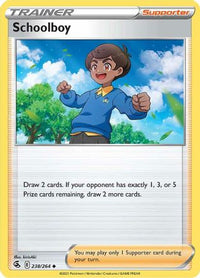 Schoolboy 238  SWSH08 Fusion Strike - Uncommon