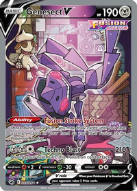 Genesect V (Alternate Full Art) 255  - Holofoil SWSH08 Fusion Strike - Ultra Rare