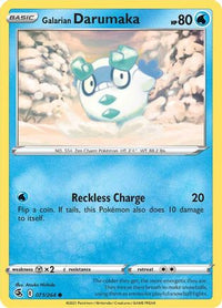 Galarian Darumaka 071  SWSH08 Fusion Strike - Common