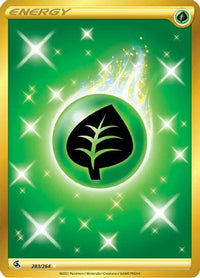 Grass Energy (Secret) 283  - Holofoil SWSH08 Fusion Strike - Secret Rare