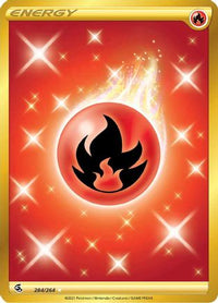 Fire Energy (Secret) 284  - Holofoil SWSH08 Fusion Strike - Secret Rare