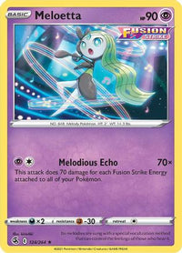 Meloetta 124  SWSH08 Fusion Strike - Rare