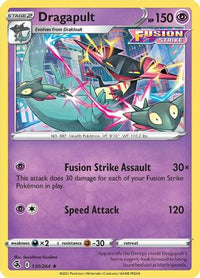 Dragapult 130  - Holofoil SWSH08 Fusion Strike - Holo Rare