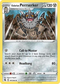 Galarian Perrserker 181  SWSH08 Fusion Strike - Uncommon