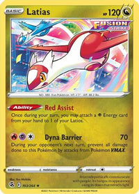 Latias 193  SWSH08 Fusion Strike - Rare