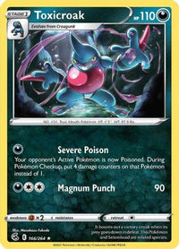 Toxicroak 166  SWSH08 Fusion Strike - Rare