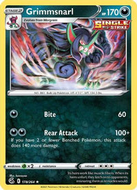 Grimmsnarl 178  - Holofoil SWSH08 Fusion Strike - Holo Rare