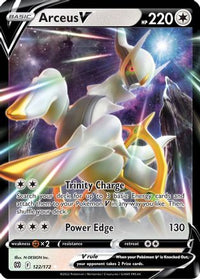 Arceus V 122  - Holofoil SWSH09 Brilliant Stars - Ultra Rare
