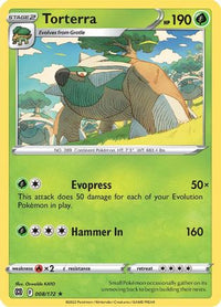 Torterra 008  - Holofoil SWSH09 Brilliant Stars - Holo Rare