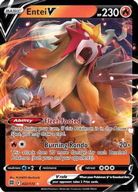 Entei V 022  - Holofoil SWSH09 Brilliant Stars - Ultra Rare