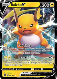 Raichu V 045  - Holofoil SWSH09 Brilliant Stars - Ultra Rare