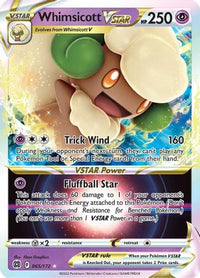 Whimsicott VSTAR 065  - Holofoil SWSH09 Brilliant Stars - Ultra Rare