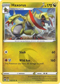 Haxorus 112  SWSH09 Brilliant Stars - Rare