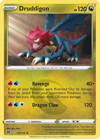 Druddigon 113  SWSH09 Brilliant Stars - Rare