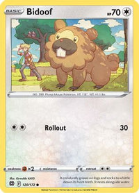 Bidoof 120  SWSH09 Brilliant Stars - Common
