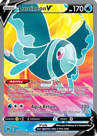 Lumineon V (Full Art) 155  - Holofoil SWSH09 Brilliant Stars - Ultra Rare