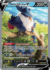 Honchkrow V (Alternate Full Art) 162  - Holofoil SWSH09 Brilliant Stars - Ultra Rare