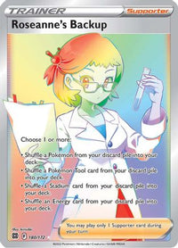 Roseanne's Backup (Secret) 180  - Holofoil SWSH09 Brilliant Stars - Secret Rare