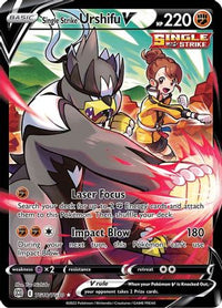 Single Strike Urshifu V TG18  - Holofoil SWSH09 Brilliant Stars Trainer Gallery - Ultra Rare