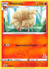 Ninetales - 030/264 (#23 Cinderace Stamped)/264  Battle Academy 2022 - Promo