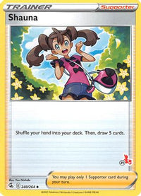 Shauna - 240/264 (#21 Cinderace Stamped)/264  Battle Academy 2022 - Promo