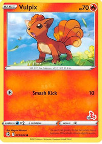 Vulpix - 029/264 (#18 Cinderace Stamped)/264  Battle Academy 2022 - Promo