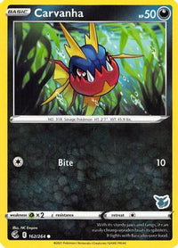 Carvanha (Eevee Stamped) 162/264  Battle Academy 2022 - Promo
