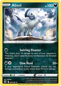 Absol 097  - Holofoil SWSH10 Astral Radiance - Holo Rare