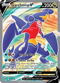 Garchomp V (Full Art) 178  - Holofoil SWSH10 Astral Radiance - Ultra Rare