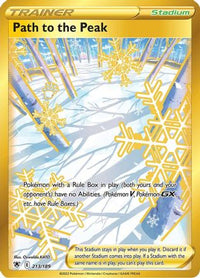 Path to the Peak (Secret) 213  - Holofoil SWSH10 Astral Radiance - Secret Rare